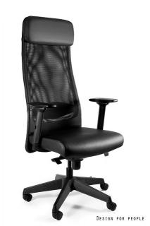Scaun de birou ergonomic ARESS SOFT negru