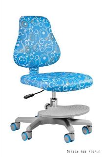 Scaun de birou ergonomic pentru copii BETY albastru