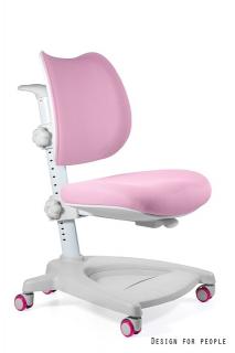 Scaun de birou ergonomic pentru copii SNOPY roz