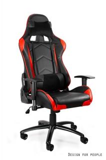 Scaun de gaming DINAMIC 5 negru cu rosu