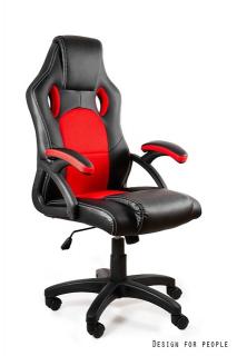 Scaun de gaming DINAMIC 7 negru cu rosu