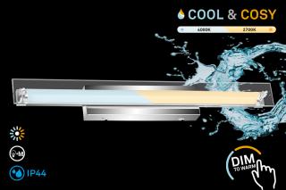 Aplica LED Briloner Leuchen Cool and Cosy, 5W, 500 lumeni, Dimabil, Lumina Calda, Neutra, Functie Memorie, IP44