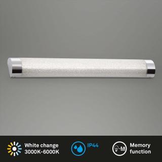 Aplica LED pentru baie Briloner Leuchen, 10W, 1200 lumeni, Lumina Calda, Neutra, Rece, Functie Memorie, IP44