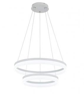 Candelabru LED 2 Cercuri 60 40 cm lumina rece-calda selectabila 72W