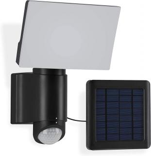 Lampa solara Briloner, cu senzor de miscare, 6W, 400 lm, cap reglabil, lumina neutra, IP44