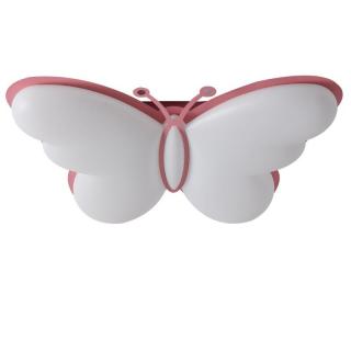 Lustra Led Butterfly Roz cu telecomanda