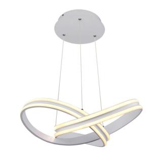 Lustra Led SLC Selino Concept Simphony Suspendata Alba cu Telecomanda, Lumina Calda Rece si Neutra, Intensitate Reglabila , Flux Luminos 8800 Lumeni 172W