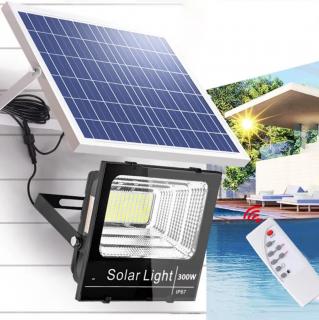 Proiector cu panou solar pentru exterior SLC cu telecomanda 40W