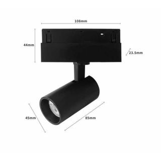 Spot Led Sina Magnetica CCT Negru 10W Lumina Selectabila Dimabil