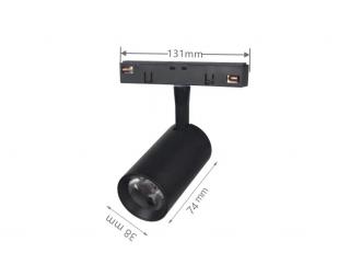 Spot Led Sina Magnetica Negru 10W Lumina Calda 3000k