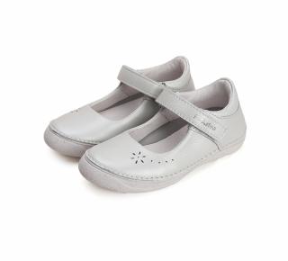 Balerini din Piele Naturala, Masuri 25 - 36, White School Collection, D.D. Step