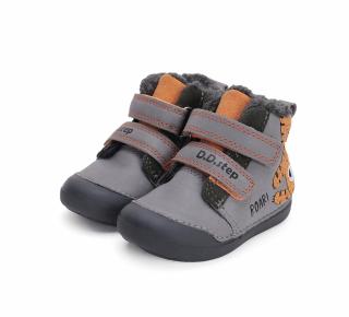 Ghete Imblanite Primii Pasi, Water Repellent, Gray Tiger D.D. Step