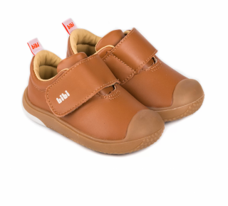 Pantofi Bibi Prewalker Caramel Cu Velcro