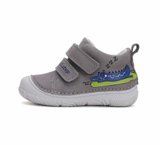 Pantofi Primii Pasi, Gray Croco DD Step