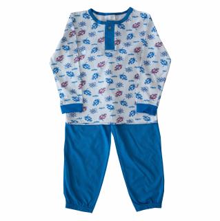 Set Pijama Baietii De Bumbac Cu Ancore