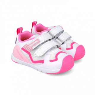 Sneakers Biomecanics Primii Pasi 252133-D304 Blanco y Fucsia