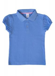 Tricou Polo Bleu Maneca Bufanta, Pentru Fete, TinTin Shop