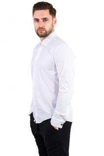 Camasa eleganta cu nasturi ascunsi si butoni negri