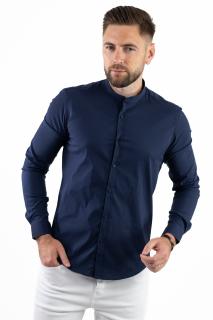 Camasa slim fit bleumarin guler tunica