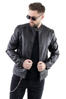 Geaca barbati eco-piele neagra