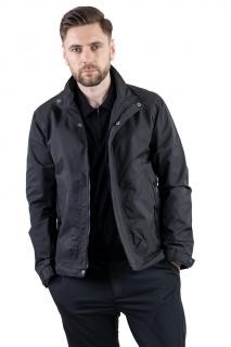 Geaca neagra subtire eleganta impermeabila