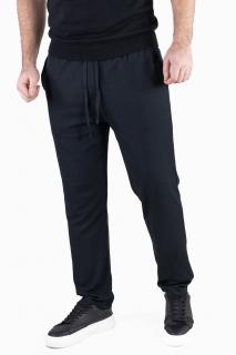 Pantaloni negri casual din tricot
