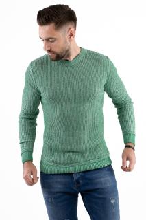 Pulover verde din tricot barbati