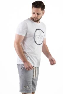 Tricou bumbac alb cu imprimeu Summer Vibes