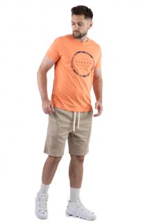 Tricou bumbac orange cu imprimeu Summer Vibes