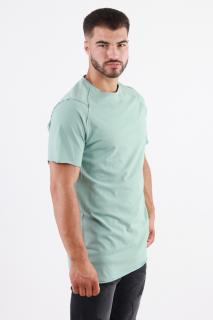 Tricou simplu lung barbati verde aqua