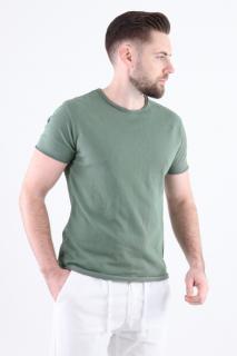 Tricou verde texturat barbati