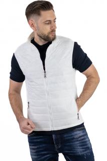 Vesta slim fit usoara alba subtire