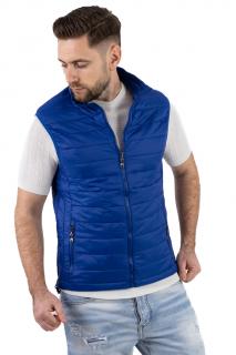 Vesta slim fit usoara albastra subtire
