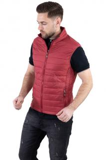 Vesta slim fit usoara bordo subtire