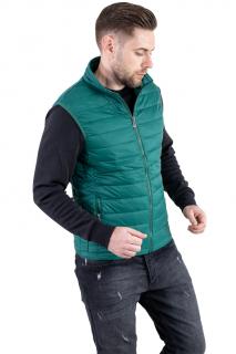 Vesta slim fit usoara verde subtire