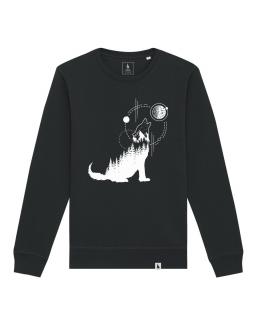 Bluza unisex the Wolf, bumbac organic