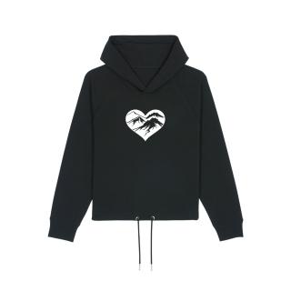 Hanorac dama, cropped fit, Love Mountains