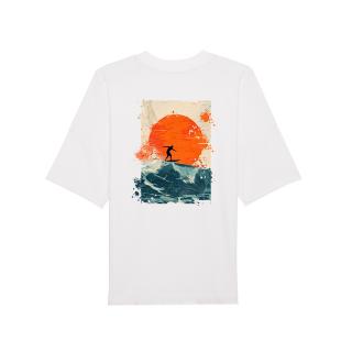 Tricou oversized unisex, Surf Splash