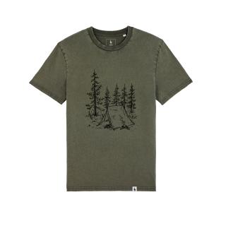 Tricou unisex aspect vintage, Forest Retreat