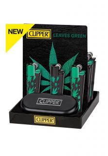 Bricheta Clipper, metal, Green Leaves