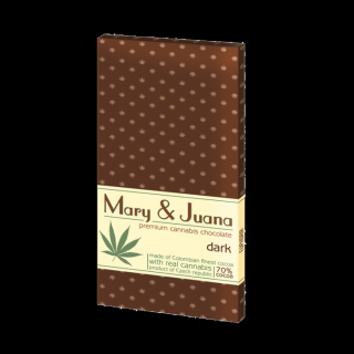Ciocolata premium  Euphoria  Mary  Juana Dark, 95gr