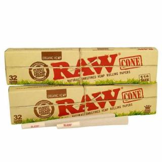 Conuri din canepa pre-rulate RAW, Organic 1 1 4 x32