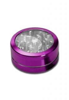 Grinder metalic Neutral Window, Violet, 2 parti, O50mm