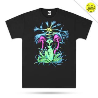 Tricou Fluorescent Alien  Shrooms