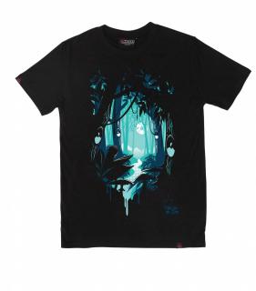 Tricou THTC Deep Forest - Canepa Bumbac - Negru