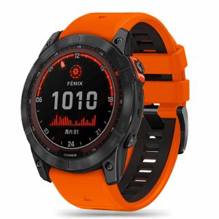 Curea Tech-Protect Iconband Pro Garmin 3   5   3HR   5X Plus   6X   6X Pro   7X portocaliu negru