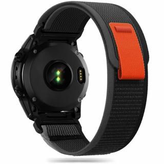 Curea Tech-Protect Nylon Garmin Fenix 3   5X   3HR   5X Plus   6X   6X Pro   7X   8 51mm negru portocaliu