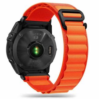 Curea Tech-Protect Nylon Garmin Fenix 3   5X   3HR   5X Plus   6X   6X Pro   7X   8 51mm portocaliu