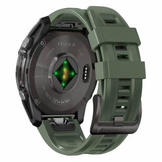 Curea Tech-Protect Silicone Garmin Fenix 5   6   6 Pro   7   7 Pro   8 47mm verde army