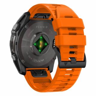 Curea Tech-Protect Silicone Line Garmin Fenix 5X   5X Plus   6X   6X Pro   7X   8 51mm portocaliu
